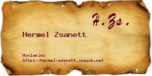 Hermel Zsanett névjegykártya